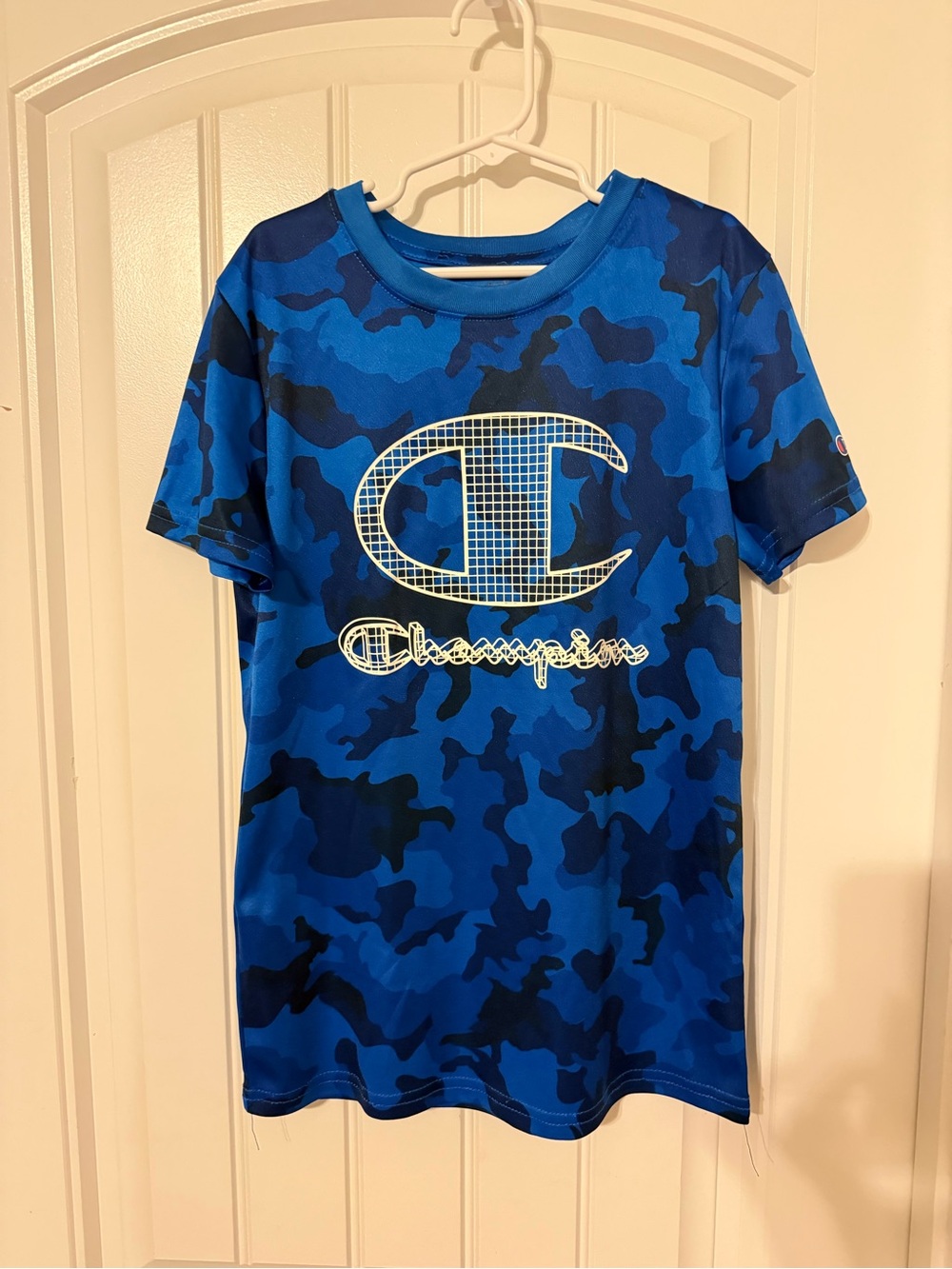 Champion Kids’ Blue Camo Logo Tee
